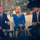 Fox & Friends hosts Steve Doocy, Ainsley Earhardt, and Brian Kilmeade broadcast from the studio in 2017.